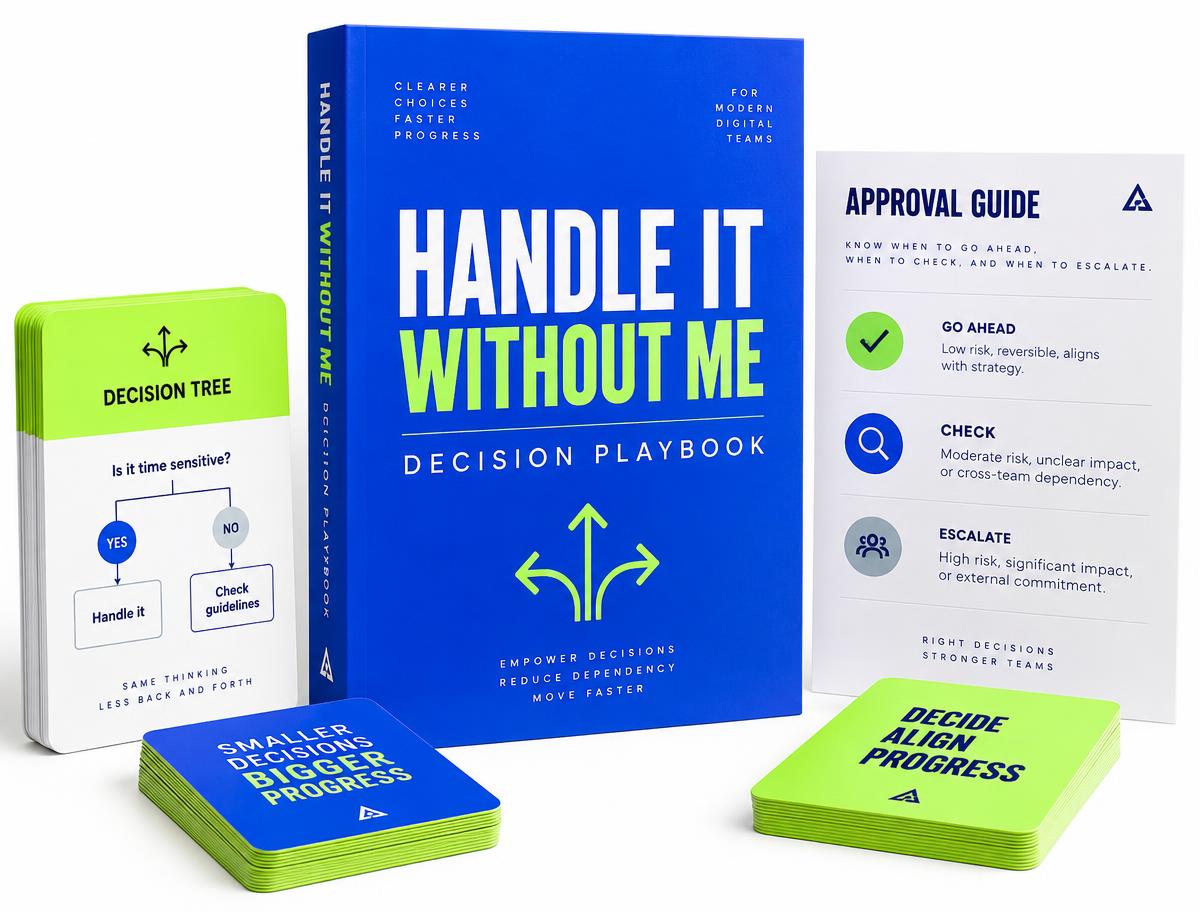 The “Handle It Without Me” Decision Playbook digital resource mockup