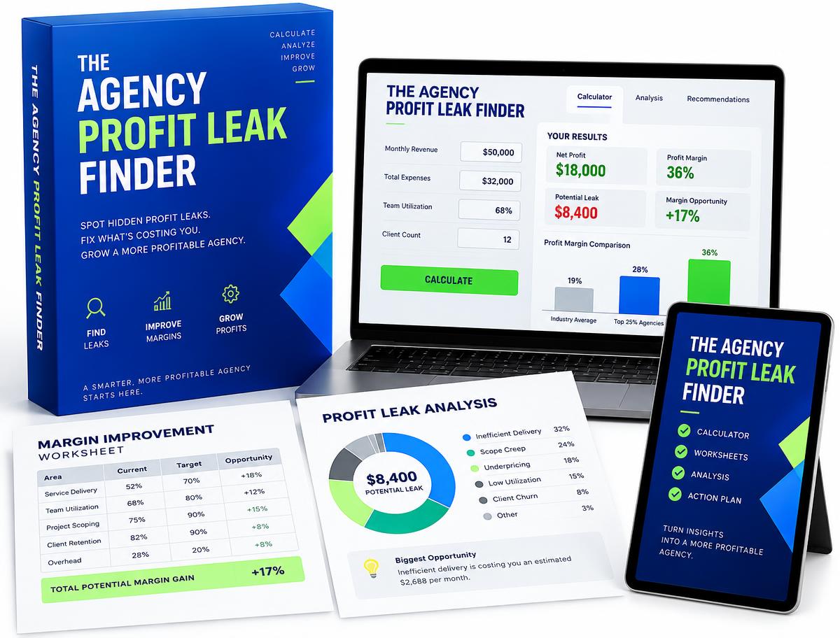 The Agency Profit Leak Finder digital resource mockup
